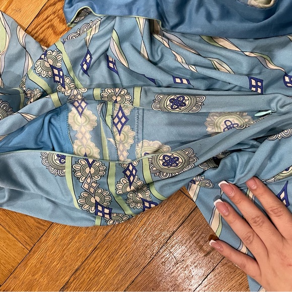 Vintage Emilio Pucci Baby Blue Print Dress - Picture 7 of 11